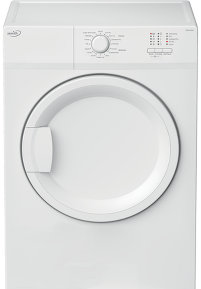 Zenith ZDVS700W 7Kg Vented Tumble Dryer  - White - C Rated