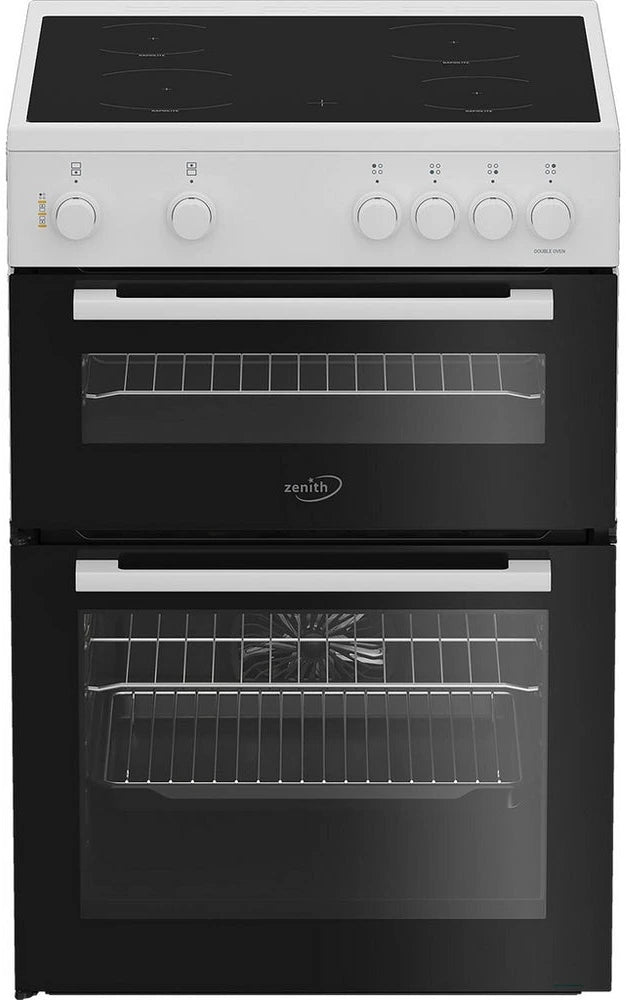 Zenith ZET605W 60cm Electric Cooker with Ceramic Hob - White