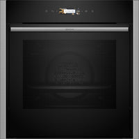 NEFF N70 Slide&Hide B54CR71N0B Wifi Connected Built In Electric Single Oven - Stainless Steel