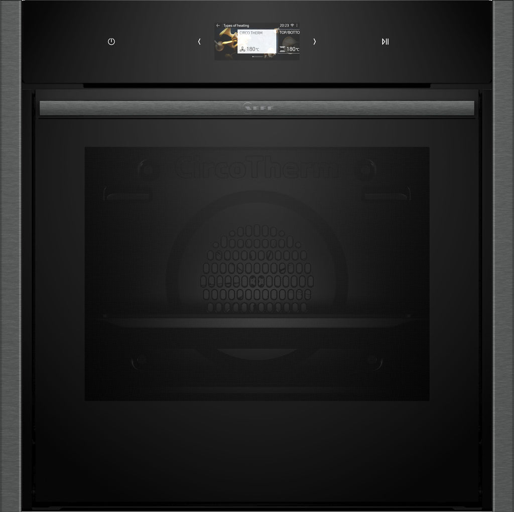 NEFF N90 Slide&Hide B64CS71G0B Wifi Connected Built In Electric Single Oven - Graphite