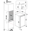 Indesit INS9012 54cm Integrated Upright Larder Fridge - Sliding Door Fixing Kit - White - E Rated