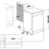 Hotpoint H7FHS41X Standard Dishwasher - Inox - C Rated