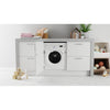 Indesit BIWDIL861485 8Kg / 6Kg Integrated Washer Dryer with 1400 rpm - White - D  Rated