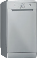 Indesit DF9E1B10SUK Slimline Dishwasher - Silver - F Rated