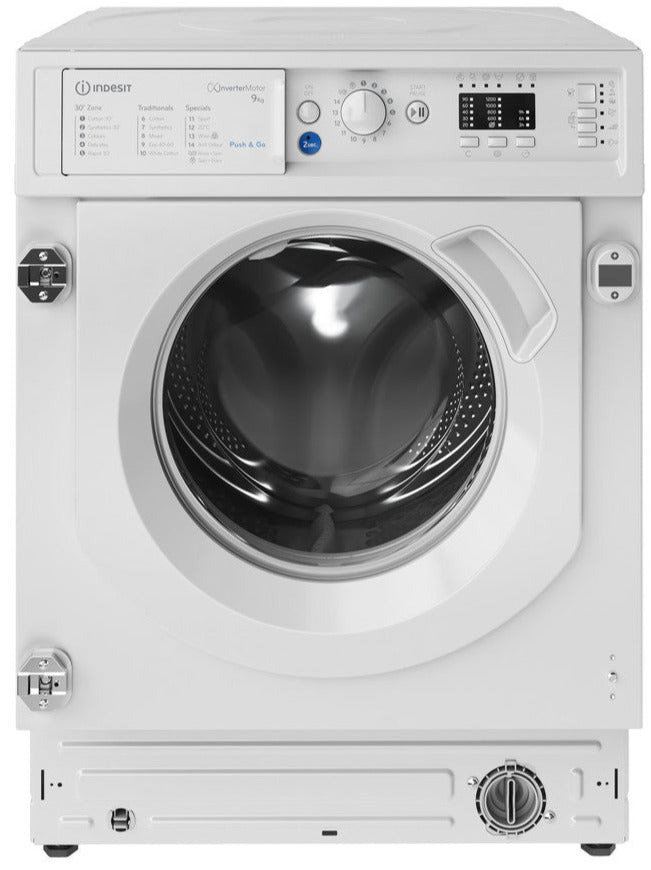 Indesit BIWMIL91485 9Kg Integrated Washing Machine with 1400 rpm - White - B Rated