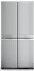 Hotpoint HQ9B2LG 91cm American Fridge Freezer - Inox - E Rated