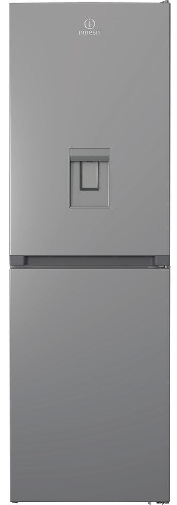 Indesit IBTNF60182SAQUA 60cm Frost Free Fridge Freezer - Silver - E Rated