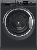 Hotpoint Anti-Stain NSWF946BSUK 9Kg Washing Machine with 1400 rpm - Black - A Rated