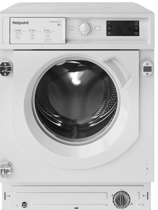 Hotpoint BIWMHG81485  8Kg Integrated Washing Machine with 1400 rpm - White - B Rated