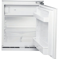 Indesit INBUF011 60cm Integrated Undercounter Fridge with Ice Box - Fixed Door Fixing Kit - White - E Rated