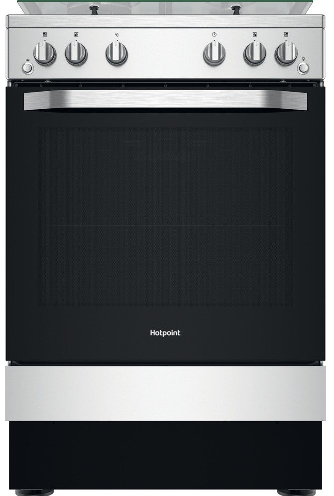 Hotpoint HS67G2PMX 60cm Gas Cooker - Inox