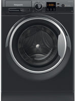 Hotpoint Anti-Stain NSWM965CBSUKN 9Kg Washing Machine with 1600 rpm - Black - B Rated