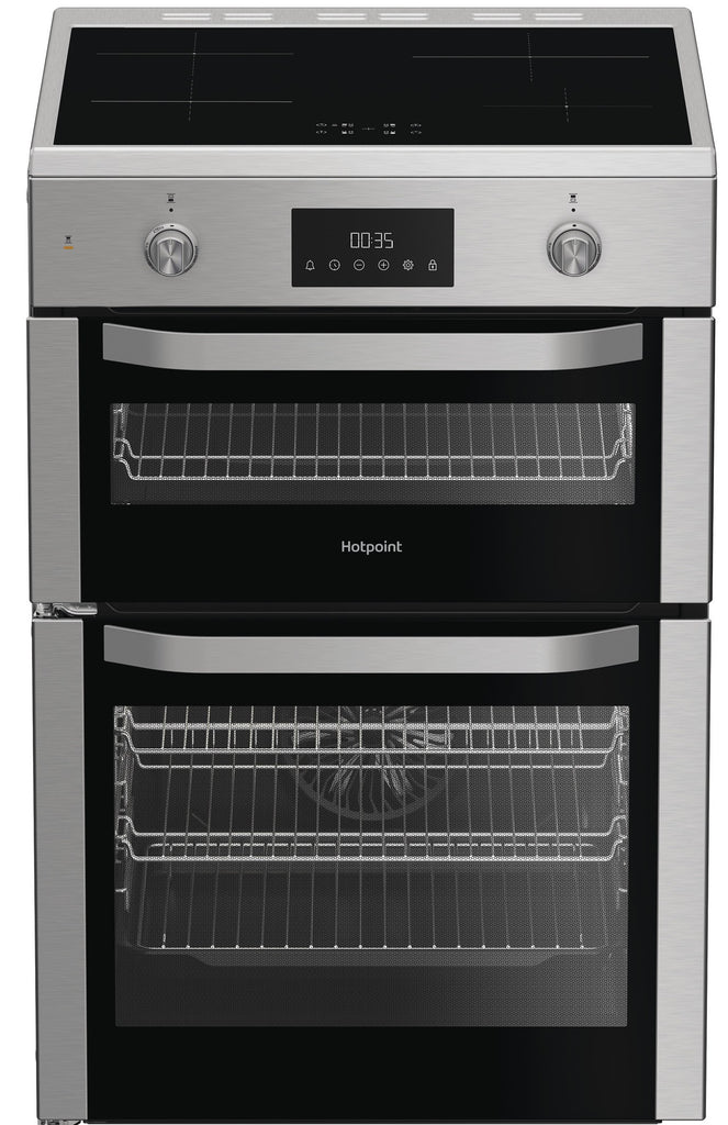 Hotpoint HDE6IDC2X 60cm Electric Cooker with Induction Hob - Stainless Steel