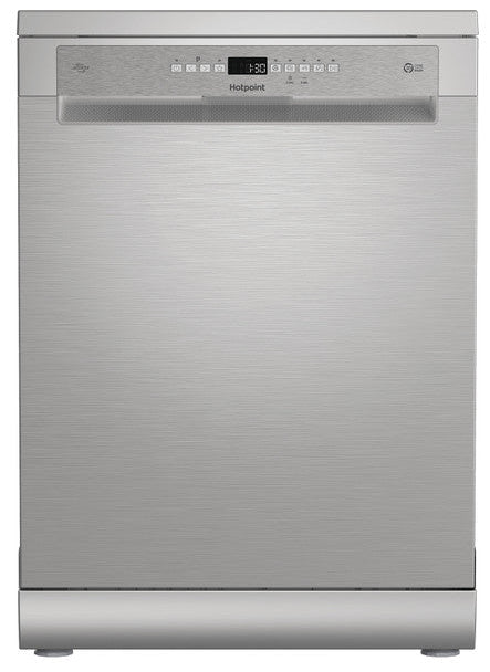 Hotpoint H7FHP61XUK Standard Dishwasher - Inox - A Rated