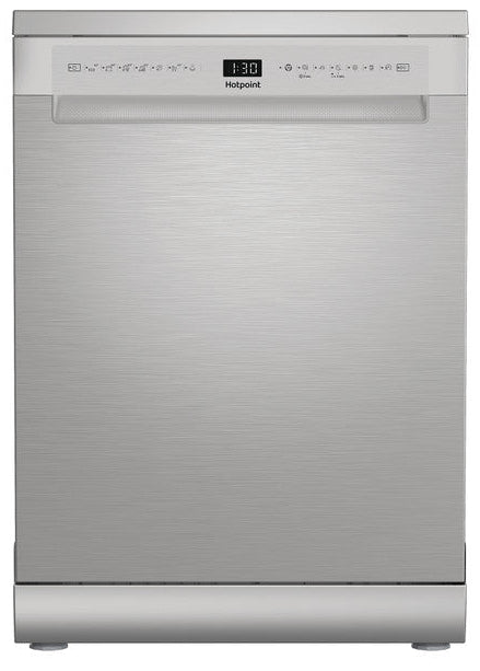 Hotpoint H8FHS61XUK Standard Dishwasher - Inox - A Rated