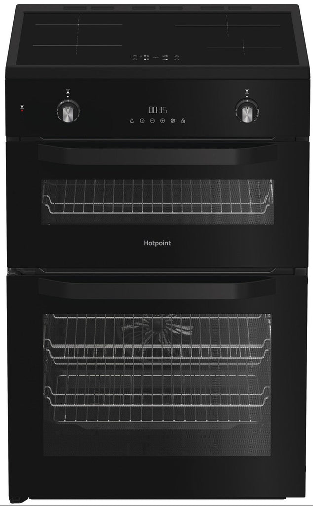 Hotpoint HDE6IDC2B1 60cm Electric Cooker with Induction Hob - Black