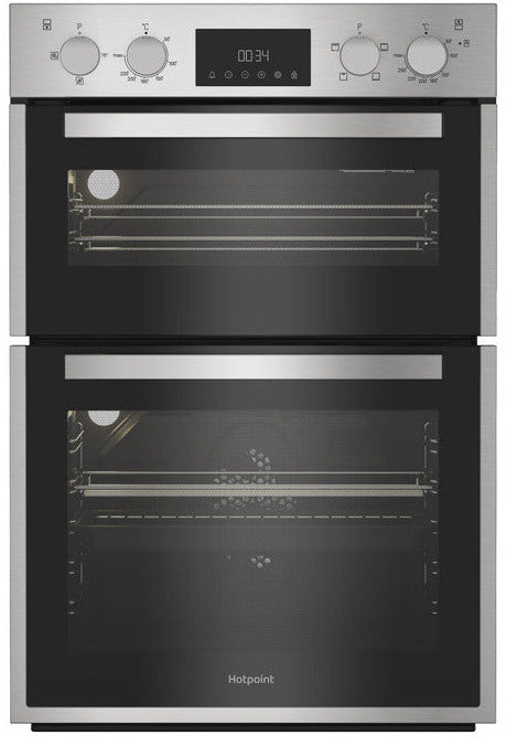 Hotpoint DIH10DIX Built In Electric Double Oven - Stainless Steel