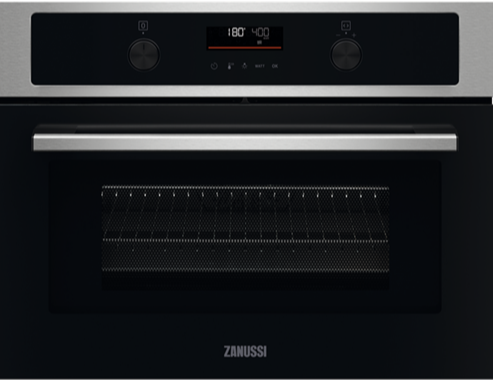 Zanussi ZVENM7XN Built In Compact Electric Oven with Microwave Function - Stainless Steel