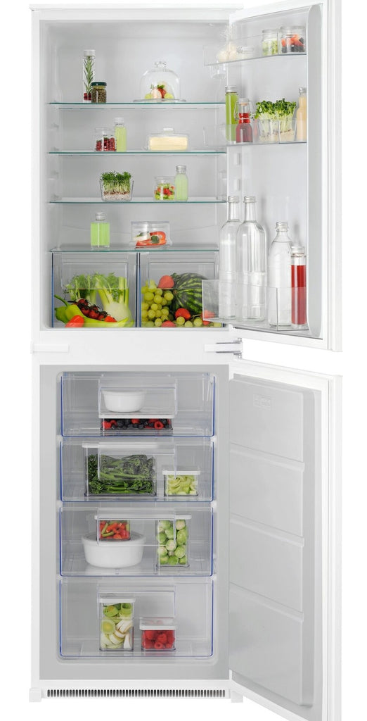 Aeg NSC6L185ES Integrated Fridge Freezer with Sliding Hinge - White - E Rated