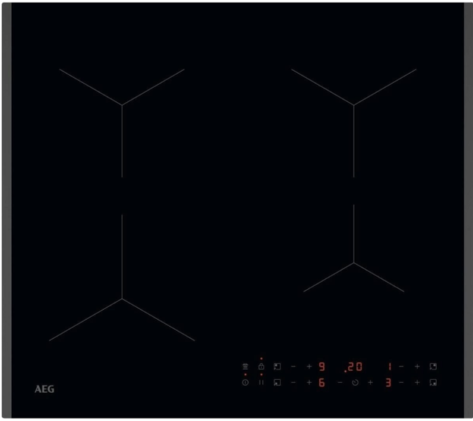 AEG TN64IA04FB 59cm Plug & Play Induction Hob - Black