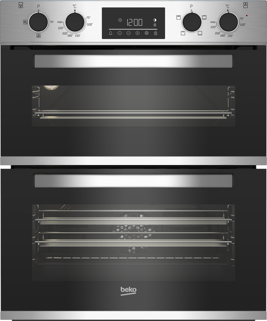 Beko CTFY22309X Built Under Electric Double Oven - Stainless Steel