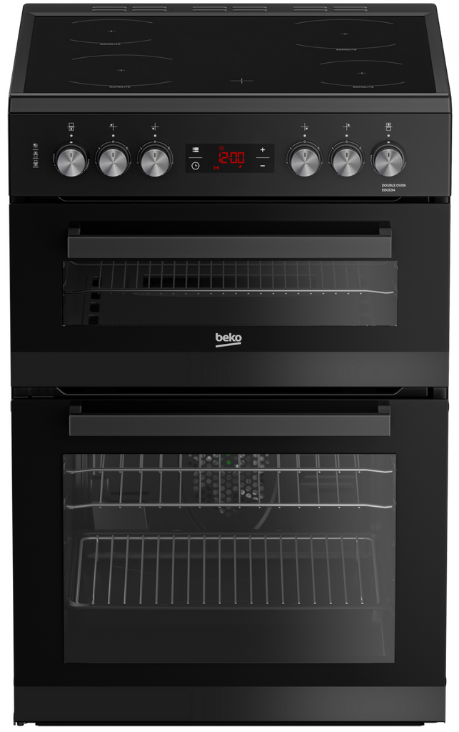 Beko EDC634K 60cm Electric Cooker with Ceramic Hob - Black