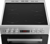 Beko EDC634S 60cm Electric Cooker with Ceramic Hob - Silver