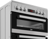 Beko EDC634S 60cm Electric Cooker with Ceramic Hob - Silver