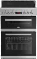 Beko EDC634S 60cm Electric Cooker with Ceramic Hob - Silver