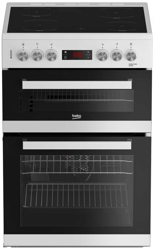 Beko EDC634W 60cm Electric Cooker with Ceramic Hob - White