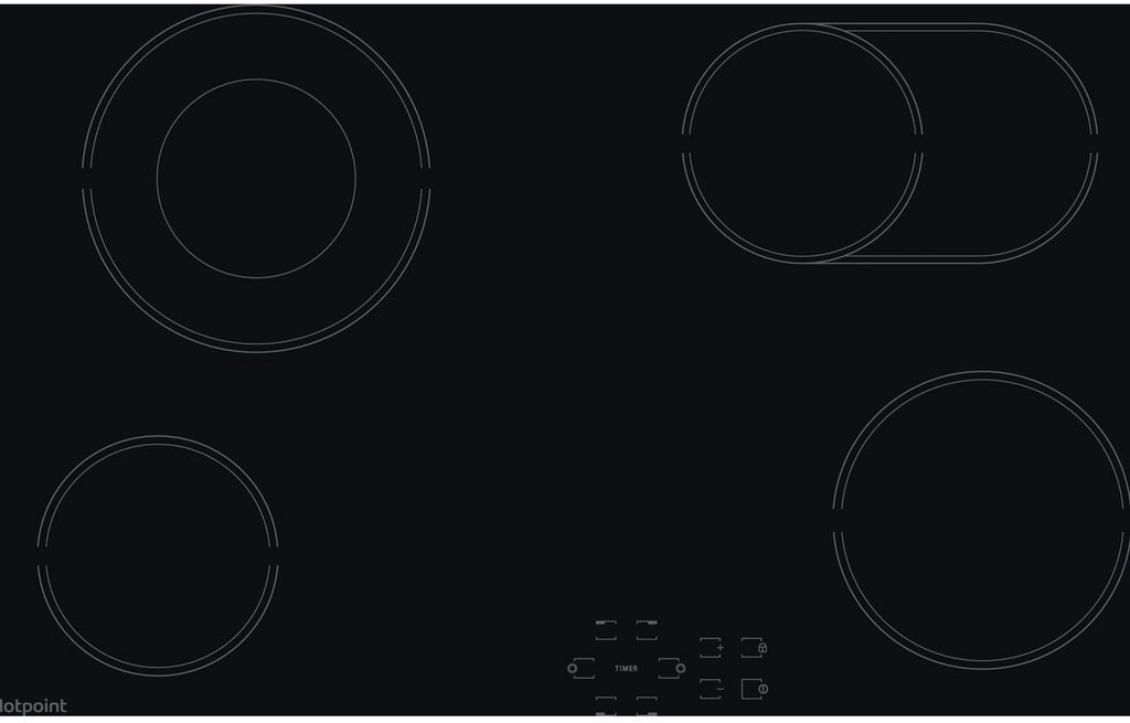 Hotpoint HR724BH 77cm Ceramic Hob - Black