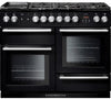 Rangemaster Nexus NEX110DFFBL/C 110cm Dual Fuel Range Cooker - Black/Chrome Trim