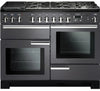 Rangemaster Professional Deluxe PDL110DFFSL/C 110cm Dual Fuel Range Cooker - Slate/Chrome Trim