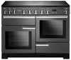 Rangemaster Professional Deluxe PDL110EISL/C 110cm Electric Range Cooker with Induction Hob - Slate/Chrome Trim