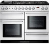 Rangemaster Nexus NEX110DFFWH/C 110cm Dual Fuel Range Cooker - White/Chrome Trim