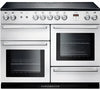 Rangemaster Nexus NEX110EIWH/C 110cm Electric Range Cooker with Induction Hob - White/Chrome Trim