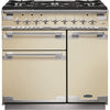 Rangemaster Elise ELS90DFFCR 90cm Dual Fuel Range Cooker - Cream/Brushed Chrome Trim