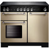 Rangemaster Kitchener KCH100ECCR/C 100cm Electric Range Cooker with Ceramic Hob - Cream/Chrome Trim