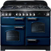 Rangemaster Classic Deluxe CDL110DFFRB/C 110cm Dual Fuel Range Cooker - Blue/Chrome Trim