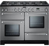 Rangemaster Kitchener KCH110NGFSS/C 110cm Gas Range Cooker - Stainless Steel/Chrome Trim