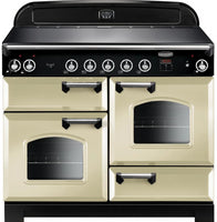 Rangemaster Classic CLA110EICR/C 110cm Electric Range Cooker with Induction Hob - Cream/Chrome Trim