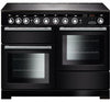 Rangemaster Encore Deluxe EDL110EIBL/C 110cm Electric Range Cooker with Induction Hob - Black/Chrome Trim