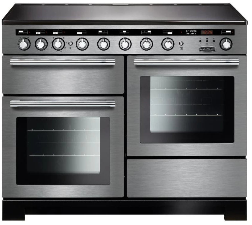 Rangemaster Encore Deluxe EDL110EISS/C 110cm Electric Range Cooker with Induction Hob - Stainless Steel