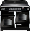 Rangemaster Classic CLA110ECBL/C 110cm Electric Range Cooker with Ceramic Hob - Black/Chrome Trim