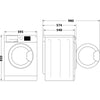 Hotpoint NDB8635WUK 8Kg / 6Kg Washer Dryer with 1400 rpm - White - D Rated