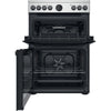 Indesit ID67V9HCXUK 60cm Electric Cooker with Ceramic Hob - Inox