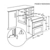 Zanussi ZPHNL3X1 Built Under Electric Double Oven - Stainless Steel