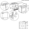 Zanussi ZOCNX3XR Built In Electric Single Oven - Stainless Steel