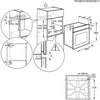 Zanussi ZOCNX3XR Built In Electric Single Oven - Stainless Steel