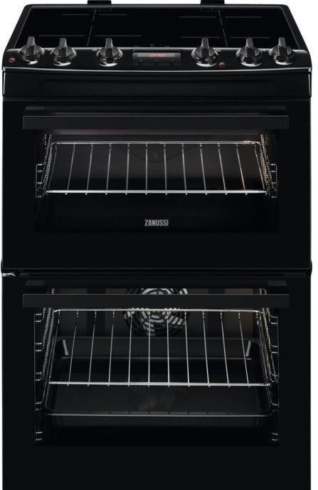 Zanussi ZCI66280BA 60cm Electric Cooker with Induction Hob - Black